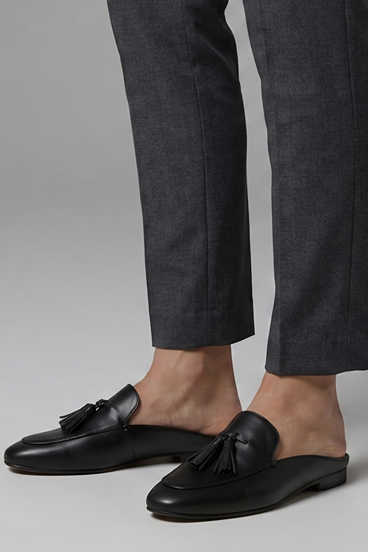 Mujer de Efecto Piel Mule Mocasines con Sin Cordones diseño for Everyday Wear