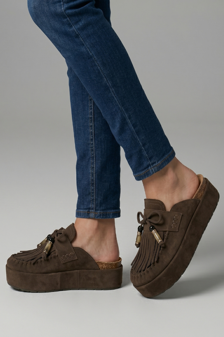 Mujer de Efecto Piel Sandalias con Round Toe y Sin Cordones