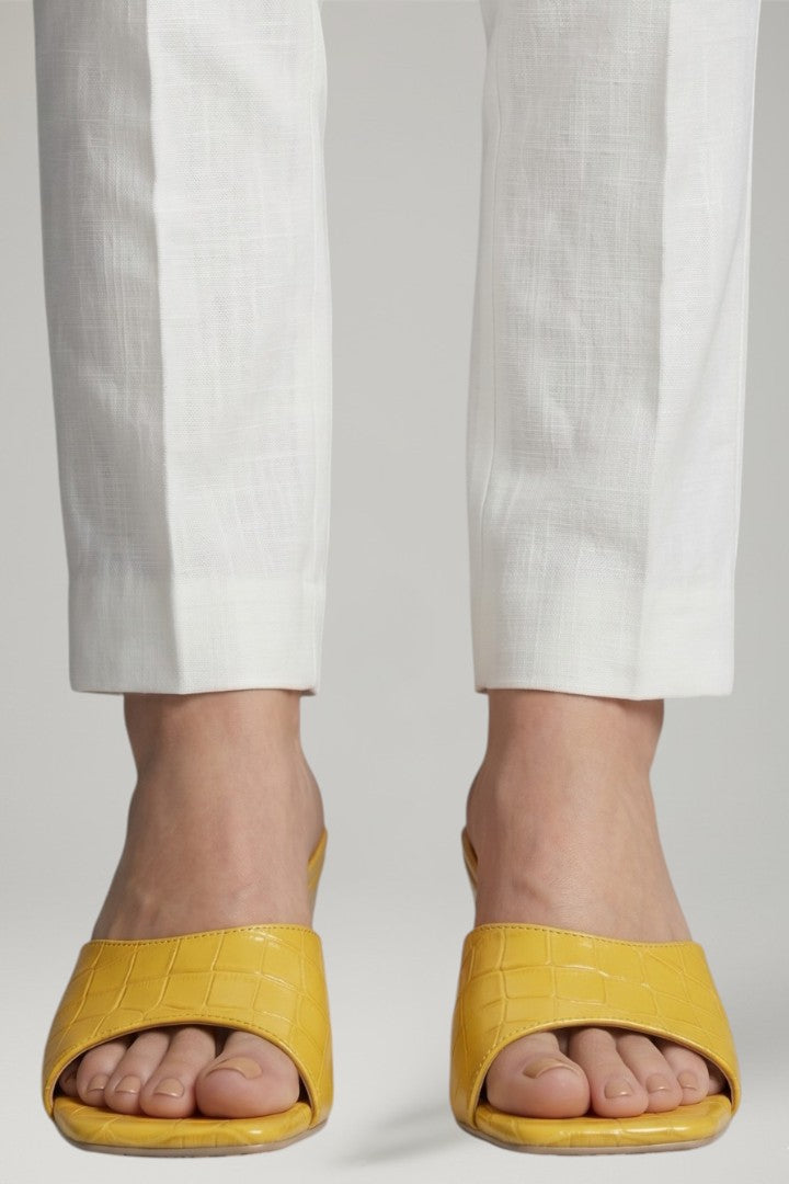 Mujer de Efecto Piel Wedge Zapatos con Cushioned Footbed