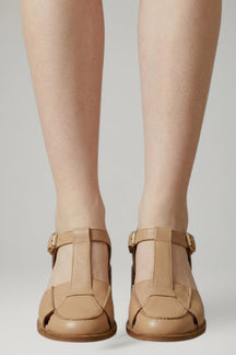 Mujer Mary Jane Sandalias con Adjustable Strap
