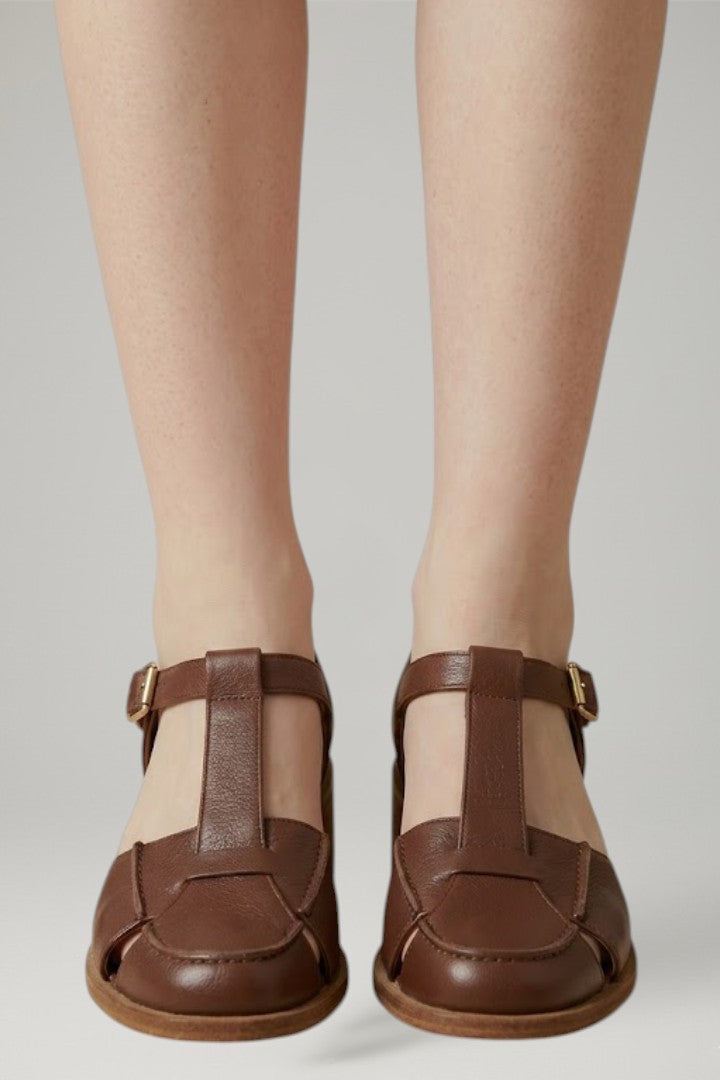 Mujer Mary Jane Sandalias con Adjustable Strap