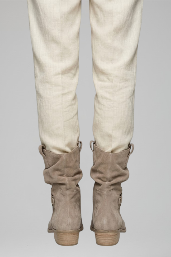 Mujer Mid-Calf Botas con Side Zipper for Fall