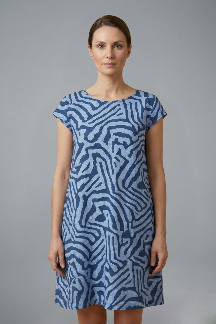 Mujer Vestido Midi con A-Line corte y Flared mangas