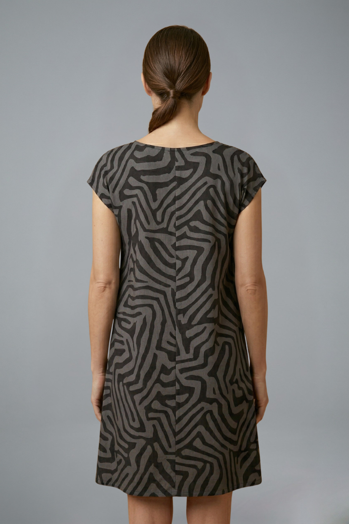 Mujer Vestido Midi con A-Line corte y Flared mangas