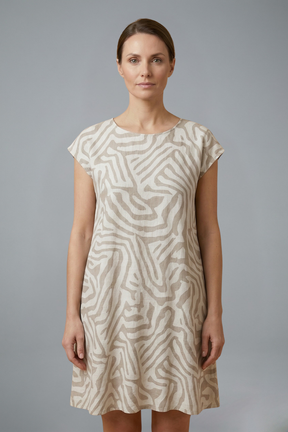 Mujer Vestido Midi con A-Line corte y Flared mangas