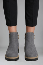 Mujer Orthopaedic Botines con Side cierre de cremallera for Fall