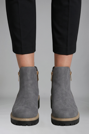 Mujer Orthopaedic Botines con Side cierre de cremallera for Fall
