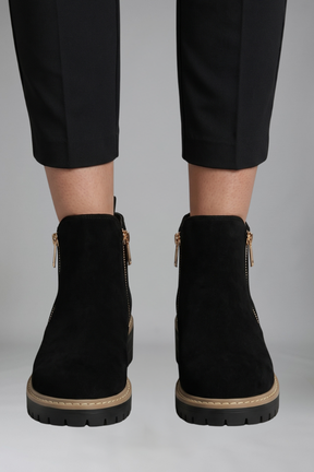 Mujer Orthopaedic Botines con Side cierre de cremallera for Fall