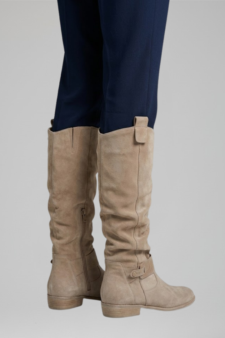 Mujer Orthopaedic Knee-High Botas con Side Zipper for All-Day Comfort