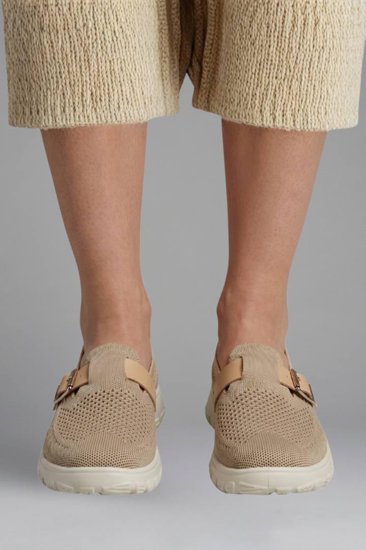 Mujer Orthopaedic Mocasines con Adjustable Buckle Strap for Everyday Wear