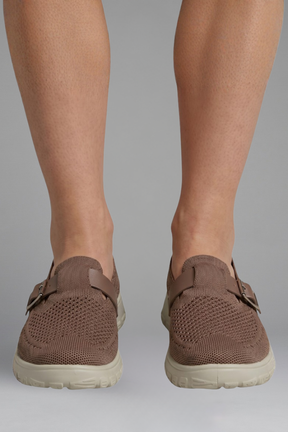 Mujer Orthopaedic Mocasines con Adjustable Buckle Strap for Everyday Wear