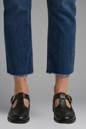 Mujer Orthopaedic Mary Jane Zapatos con T Strap Upper for Everyday Wear