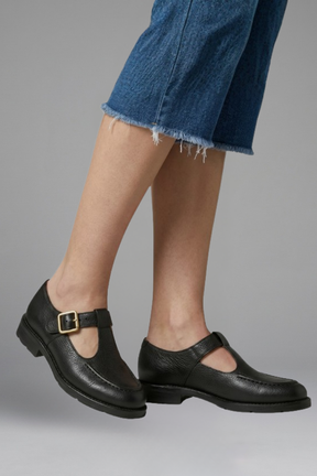 Mujer Orthopaedic Mary Jane Zapatos con T Strap Upper for Everyday Wear