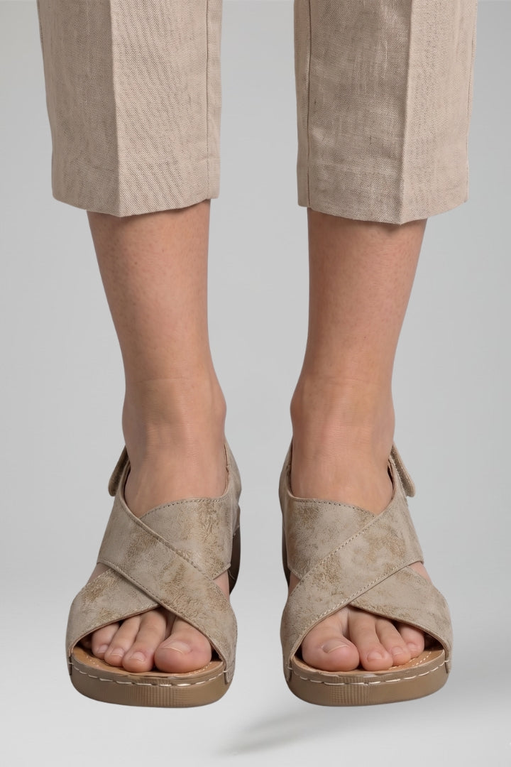Mujer Platform Wedge Sandalias con Wedge Heel