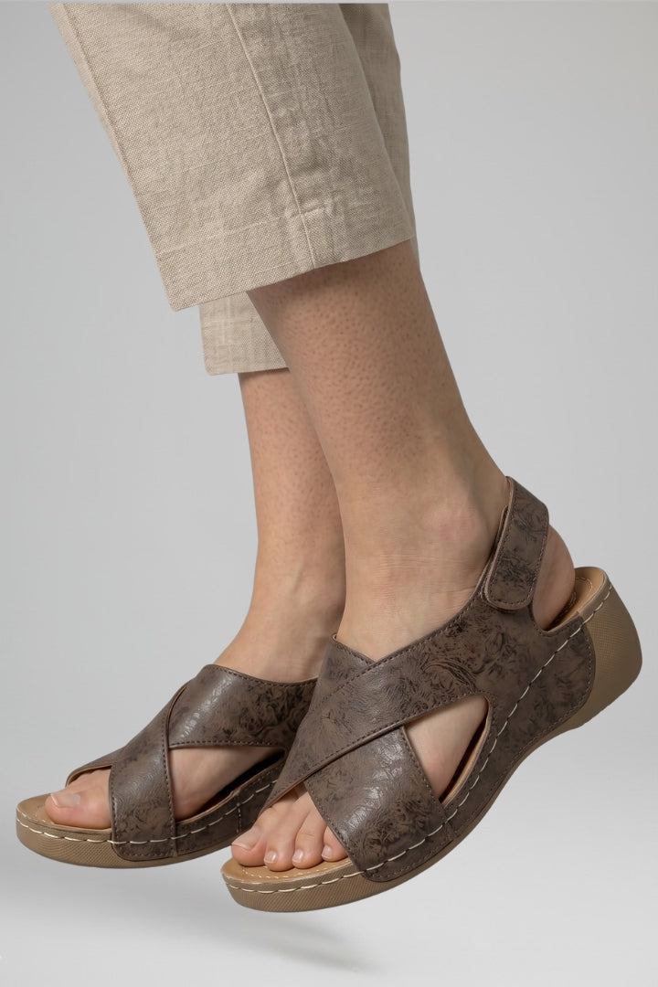 Mujer Platform Wedge Sandalias con Wedge Heel