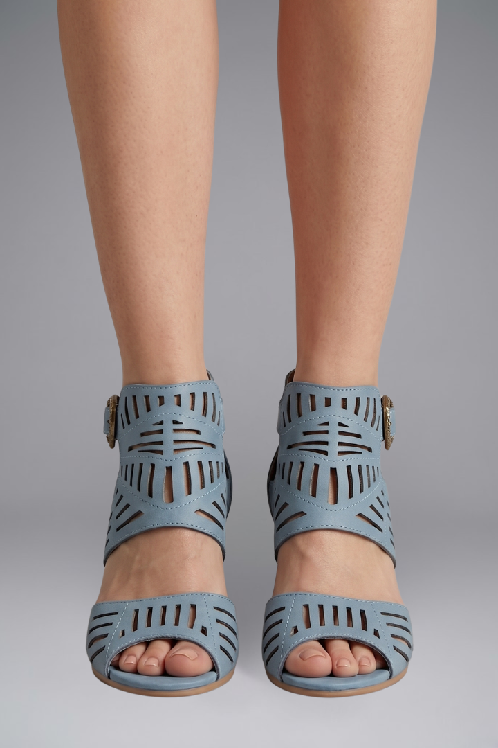 Mujer Sandalias con Ankle Strap for Summer