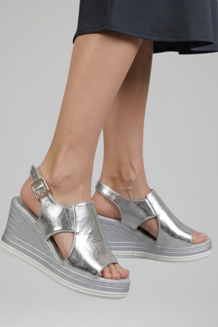 Mujer Sandalias con Wedge Platform Sole for Summer