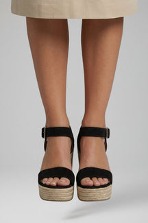 Mujer Sandalias con Wedge Sole y Buckle Fastening