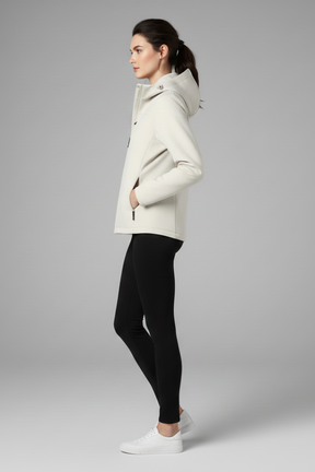 Mujer Shell Chaqueta con Hood y Full Zipper