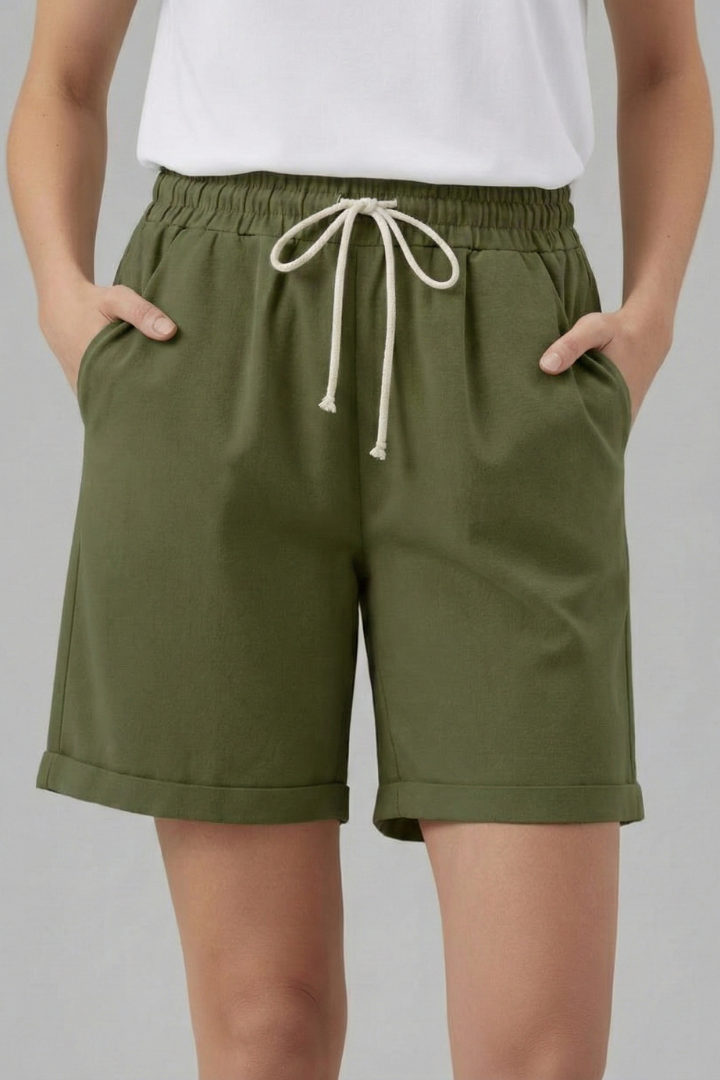 Women’s Shorts con Drawstring cintura y bolsillos laterales