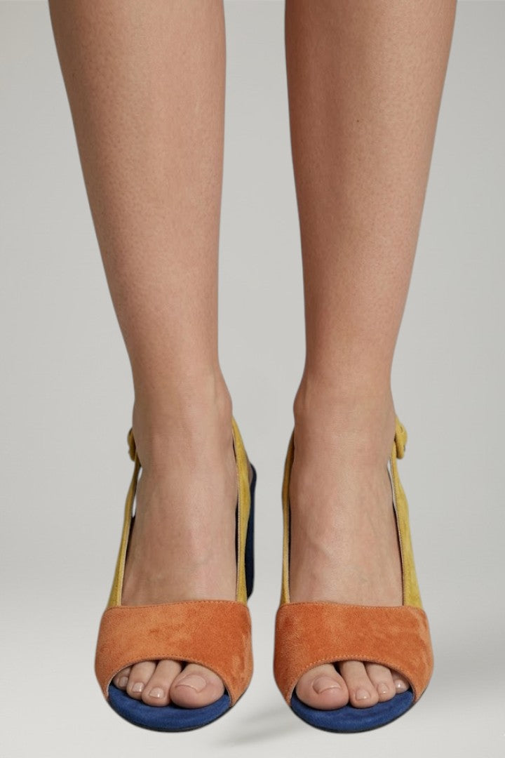 Mujer Slingback Sandalias con Adjustable Strap