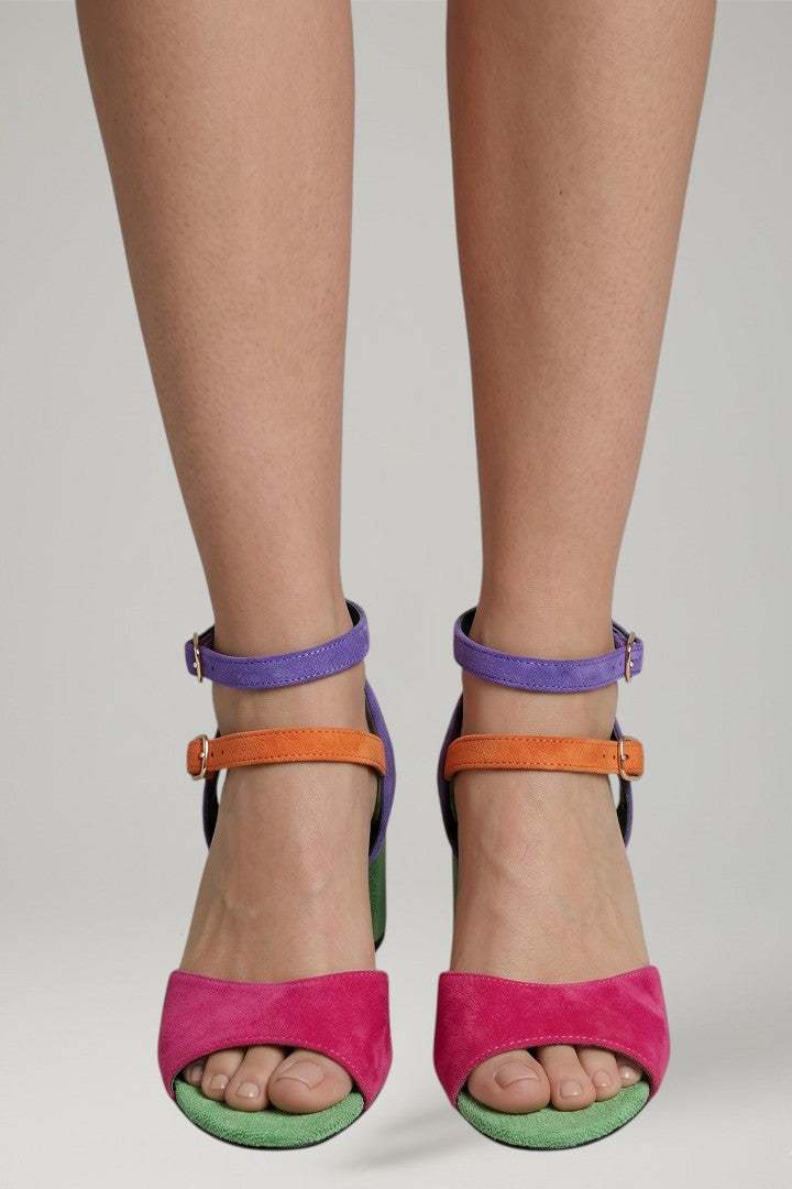 Mujer Slingback Sandalias con Adjustable Strap