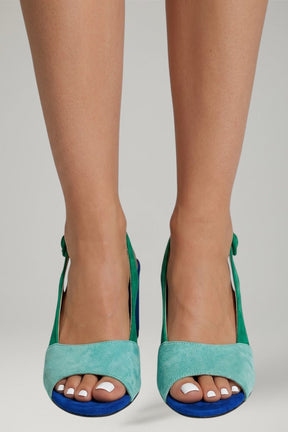 Mujer Slingback Sandalias con Adjustable Strap