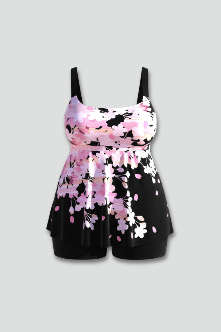 Women’s Tankini conjunto con Printed top y Shorts