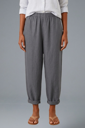 Mujer Pantalón con Elastic cinturilla y bolsillos laterales