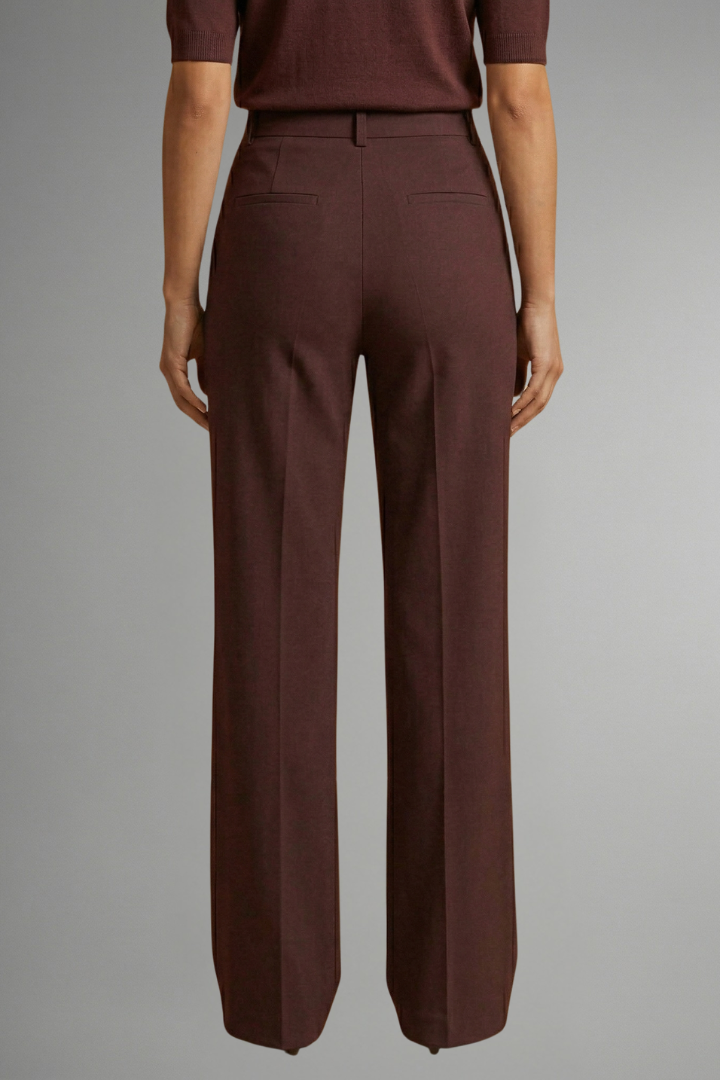 Mujer Pantalón con Talle Alto y pierna recta