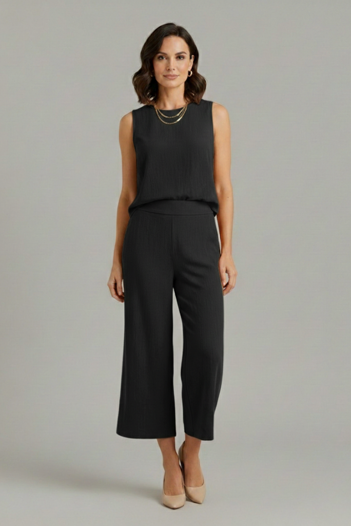 Mujer Two-Piece conjunto con Sin Mangas top y Corto Pantalón