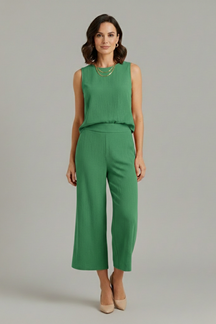 Mujer Two-Piece conjunto con Sin Mangas top y Corto Pantalón