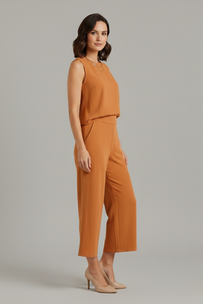 Mujer Two-Piece conjunto con Sin Mangas top y Corto Pantalón