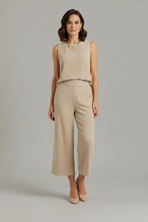 Mujer Two-Piece conjunto con Sin Mangas top y Corto Pantalón