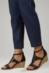 Mujer Wedge Sandalias con T Strap y Cushioned Footbed