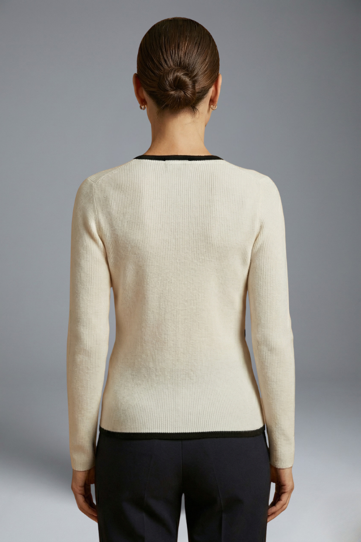 Mujer Wrap top con cuello en V y Manga Largas