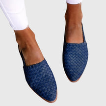 Mujer Orthopaedic Woven Slingback Flats con Adjustable Strap for Summer