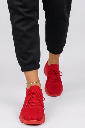 Mujer de Punto Sneakers con con Cordones cierre y Texturizado Sole