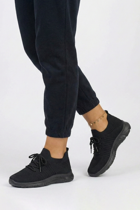 Mujer de Punto Sneakers con con Cordones cierre y Texturizado Sole