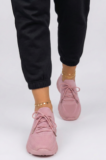Mujer de Punto Sneakers con con Cordones cierre y Texturizado Sole