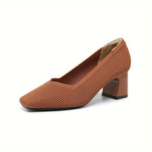 Mujer Orthopaedic Pumps con Tacón Bajo de Bloque for Office Wear