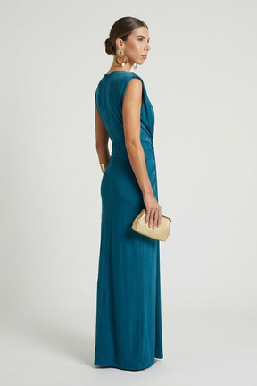 Mujer Vestido Largo con Elongated Shape