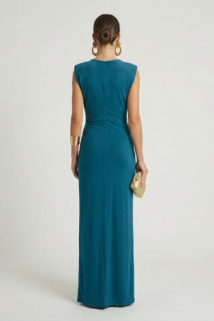 Mujer Vestido Largo con Elongated Shape