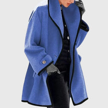 Mujer Largo Tailored Abrigo con Shawl cuello