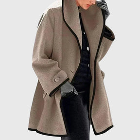 Mujer Largo Tailored Abrigo con Shawl cuello
