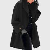 Mujer Largo Tailored Abrigo con Shawl cuello